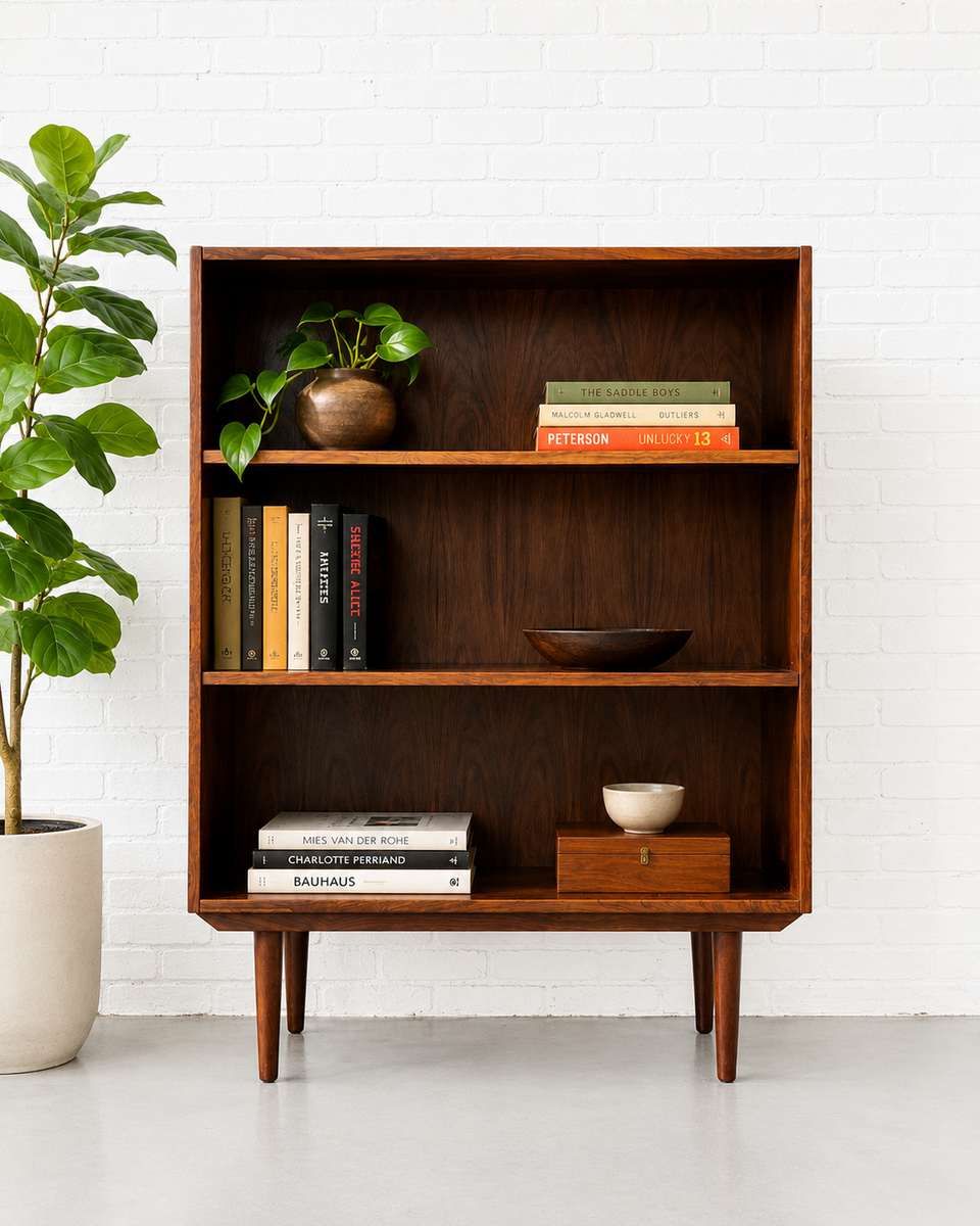 DANISH Mid Century Modern ROSEWOOD BOOKCASE, c. 1960's – Circa60