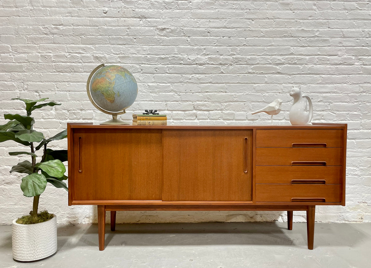 SLEEK Mid Century Modern styled Handmade TEAK CREDENZA / Media
