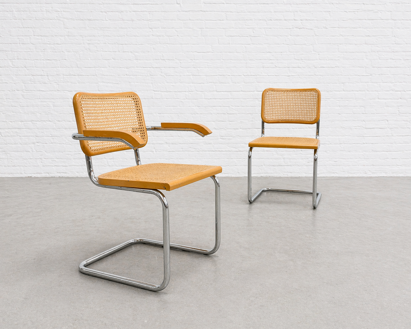 ダイニングチェア Cesca Chair - Marcel Breuer Marcel Breuer Cesca Dining Chairs | Mid Century Modern Pair