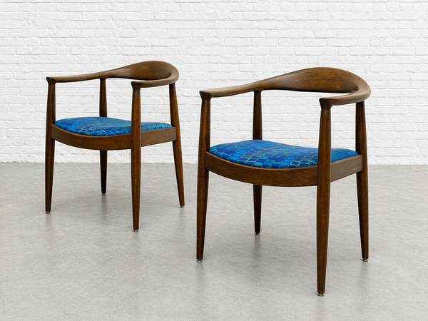 Vintage Walnut Lounge Chairs | Hans Wegner Style | Pair | circa60