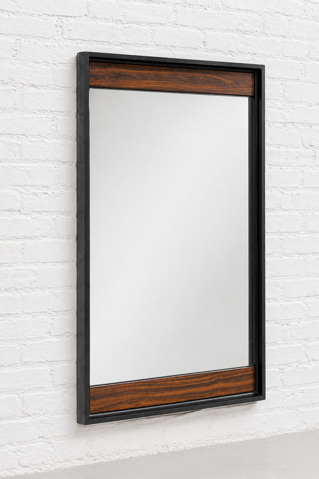 Mid Century Modern Rosewood Mirror by American of Martinsville