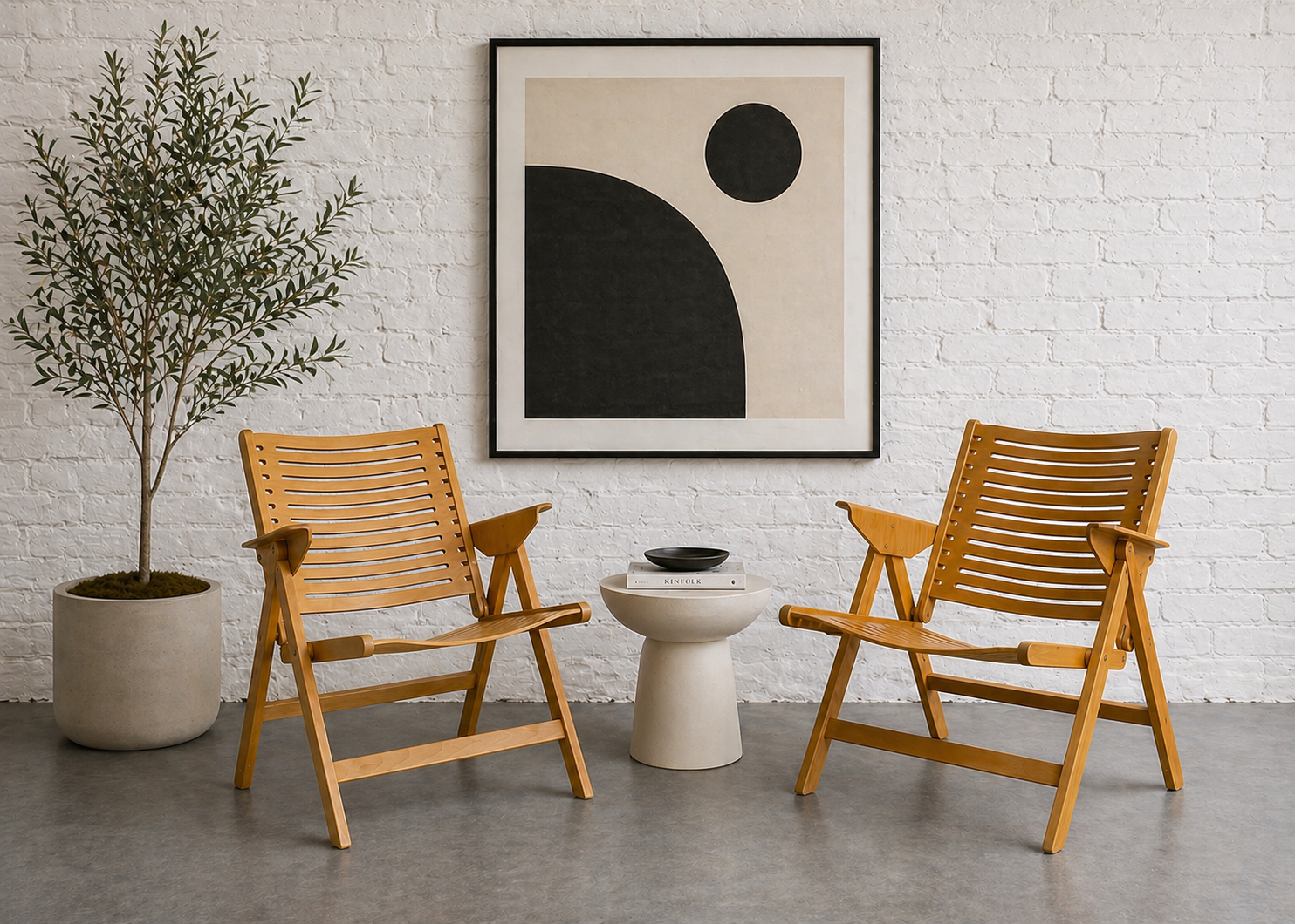 PAIR of Mid Century Modern 
