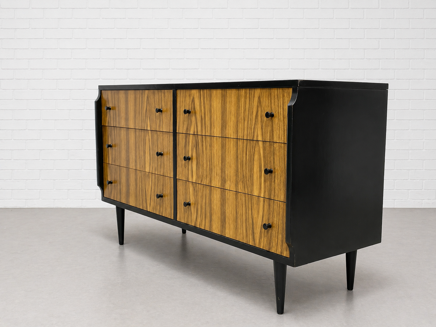 mid century modern horizontal dresser Mid Century Modern CREDENZA / DRESSER by Kent Coffey’s Teakway Line