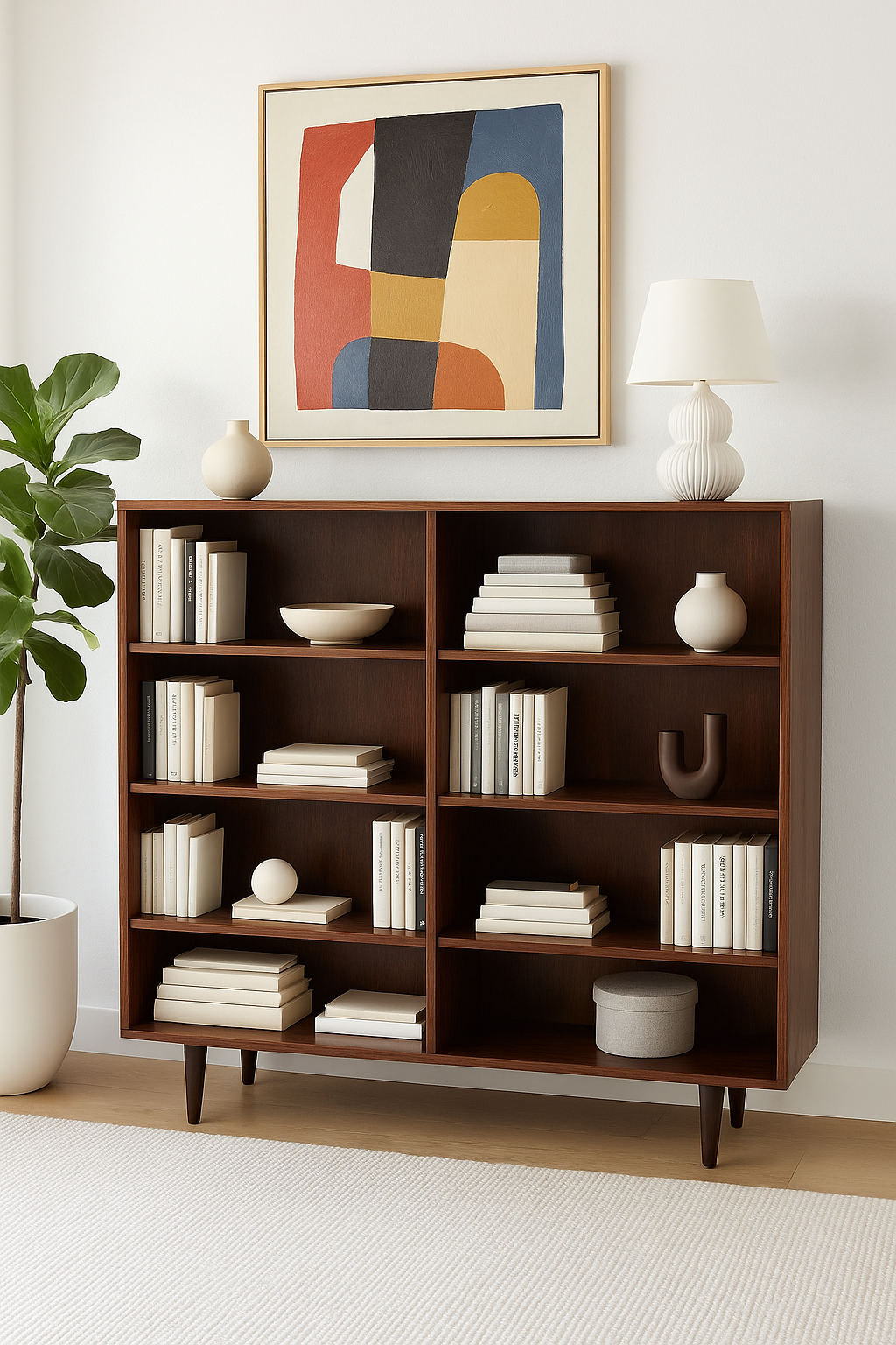 Large DANISH Mid Century Modern ROSEWOOD BOOKCASE, c. 1960's – Circa60