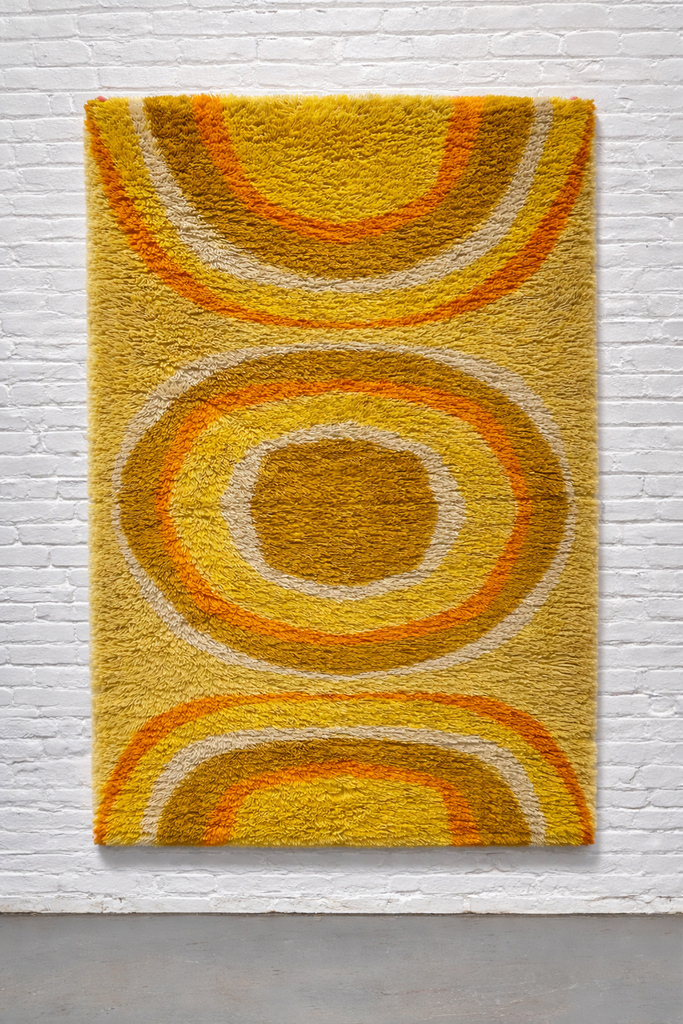 七*様 RYA RUG 北欧 60s 70s vintage ミッドセンチュリー Mid Century Modern Rya Rug – Vintage Shag Sunburst Accent Rug