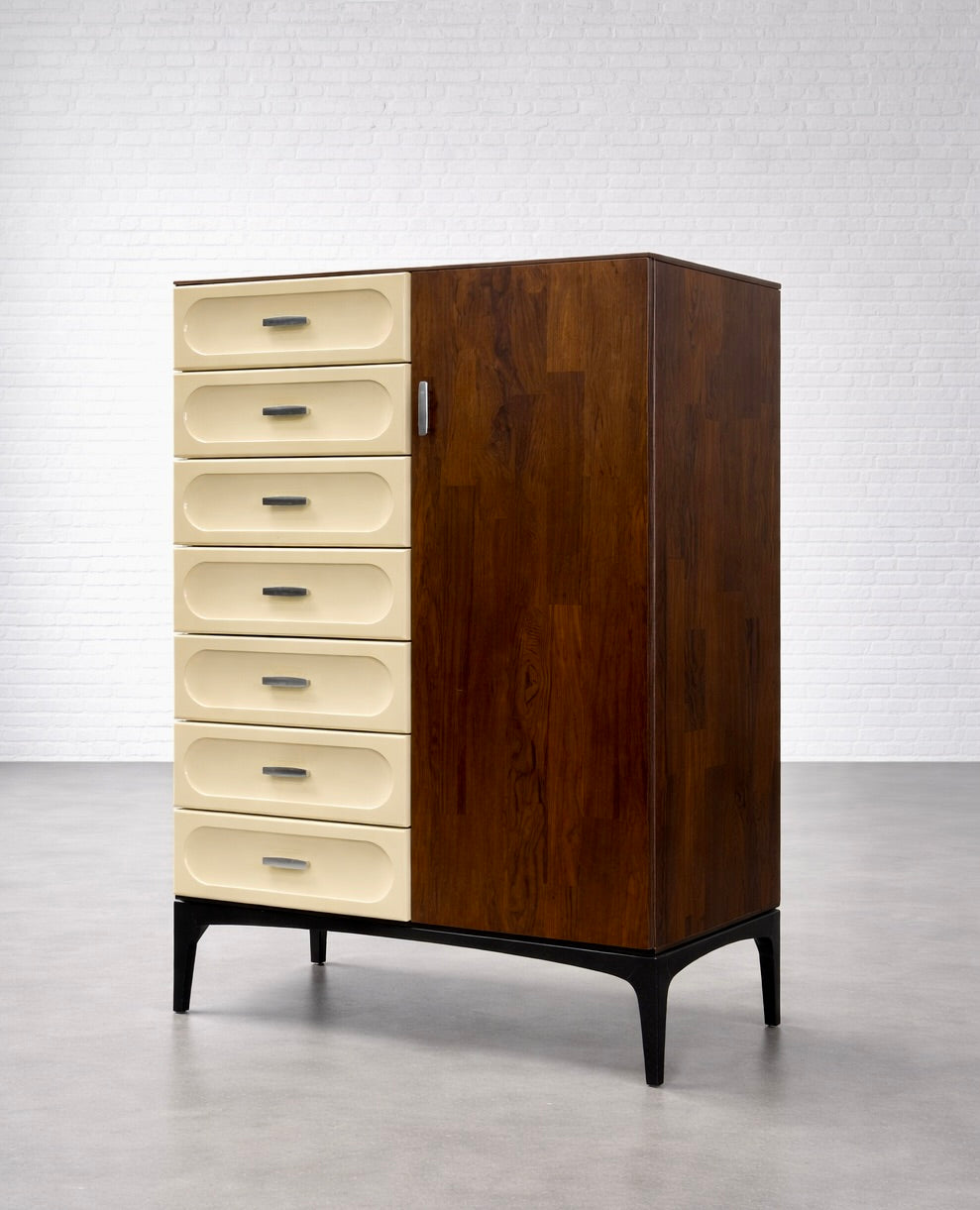 vintage wardrobe dresser Antique Wooden Cabinet The contrasting rosewood cabinet door opens to reveal adjustable shelving French Antique Wardrobe Armoire -