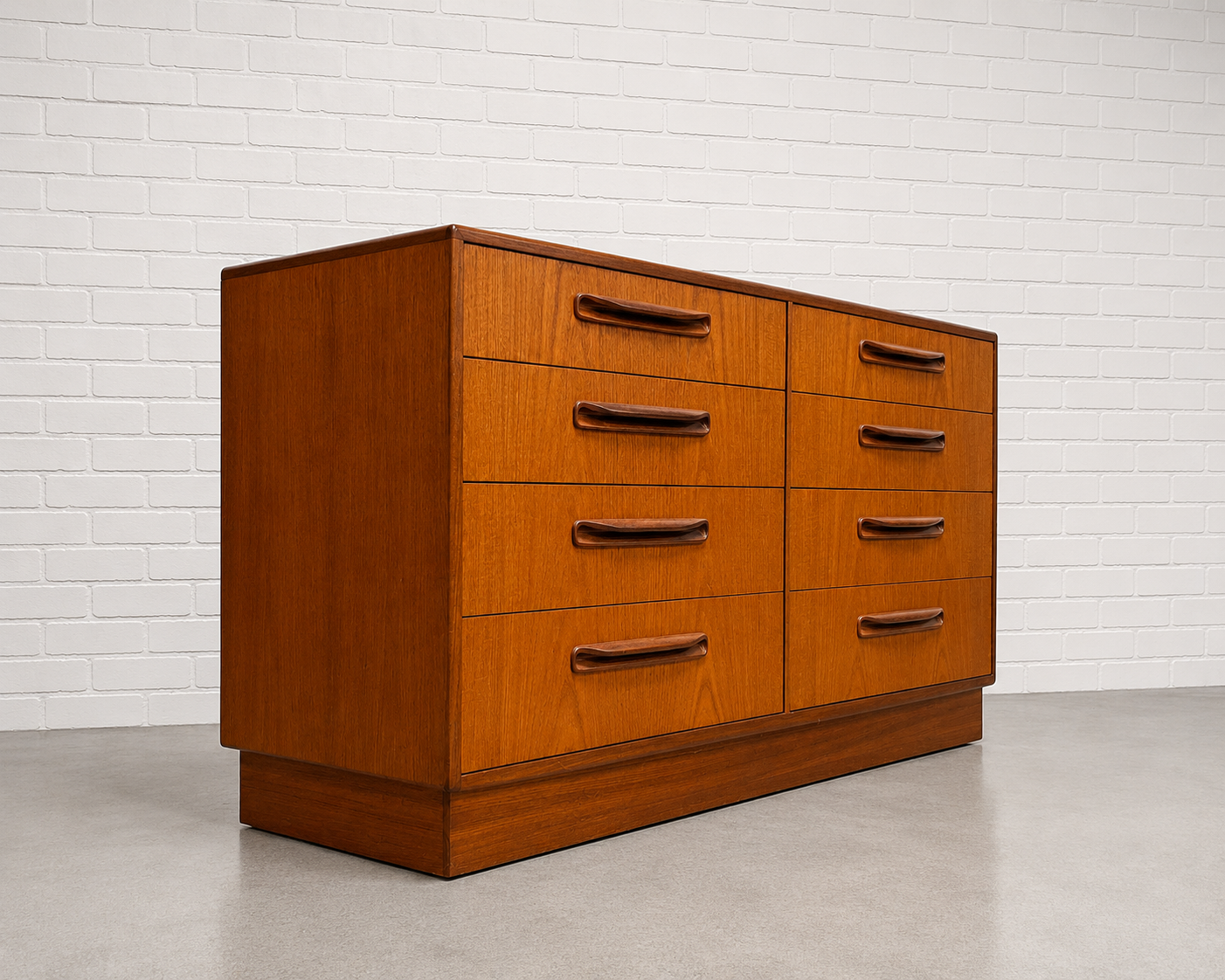 TEAK Mid Century MODERN Double DRESSER by G-Plan