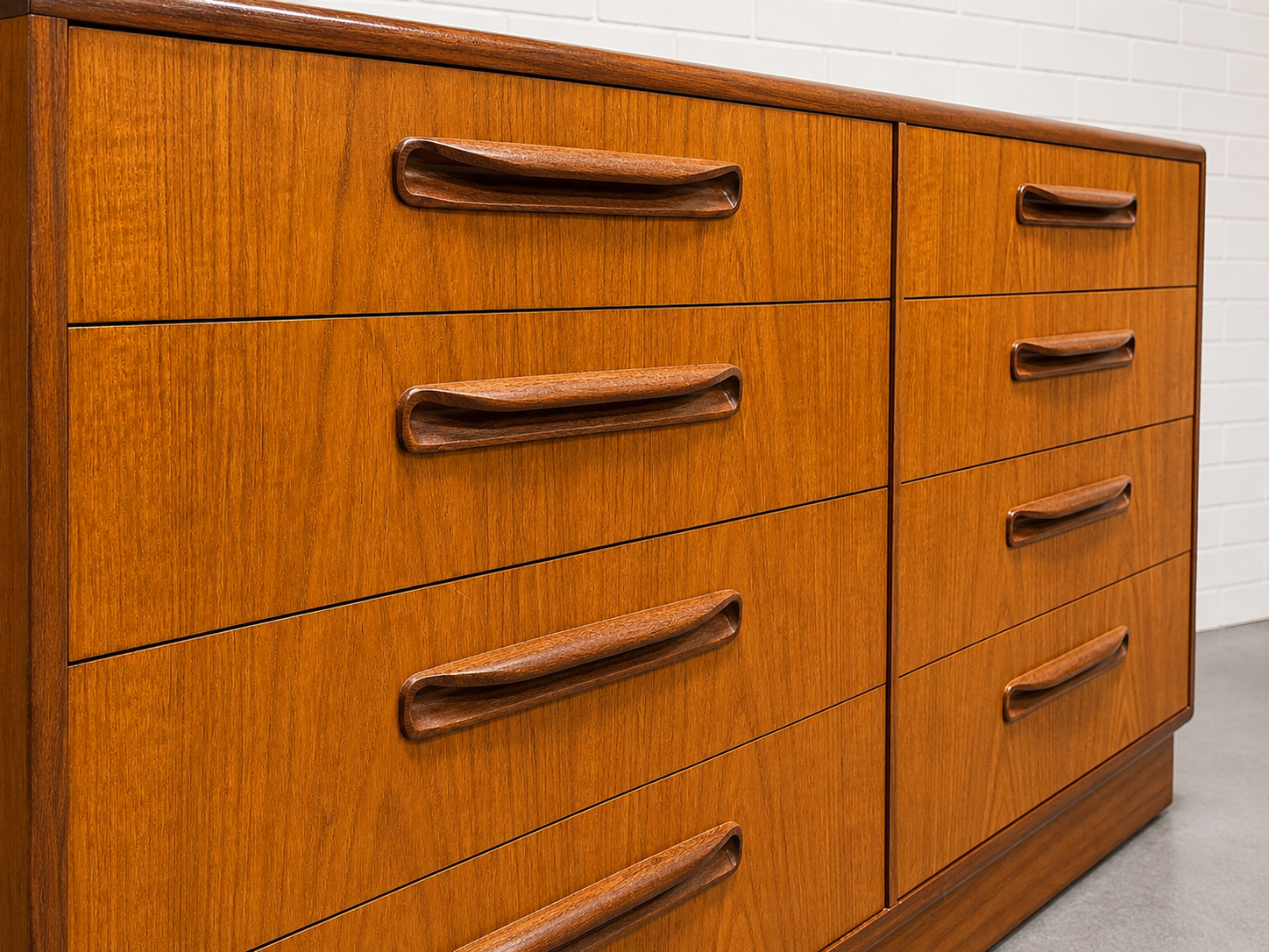 TEAK Mid Century MODERN Double DRESSER by G-Plan | Danish Teak Double Circa60 TEAK Mid Century MODERN Double DRESSER by G-Plan | Danish Teak Double Circa60