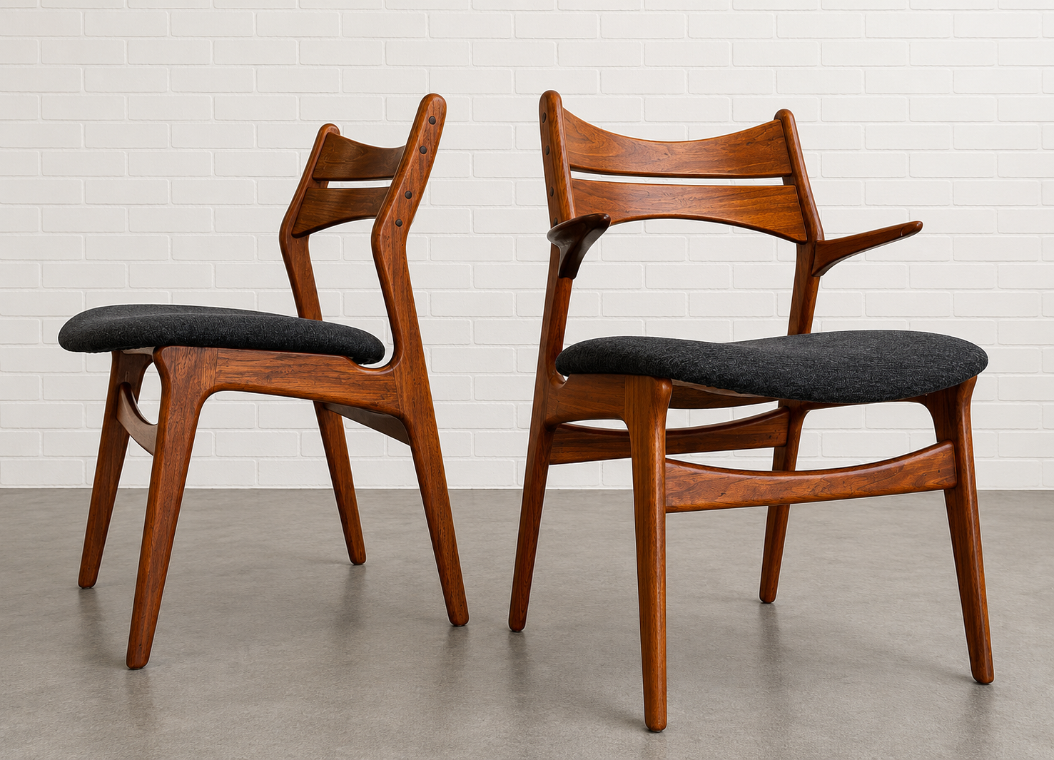 Danish Teak Dining Chairs by Erik Buch | Model 310 | Pair