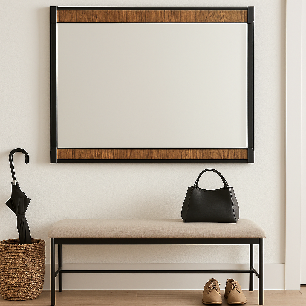 LARGE Vintage Mid Century MODERN MIRROR by Kent Coffey's Teakway Line