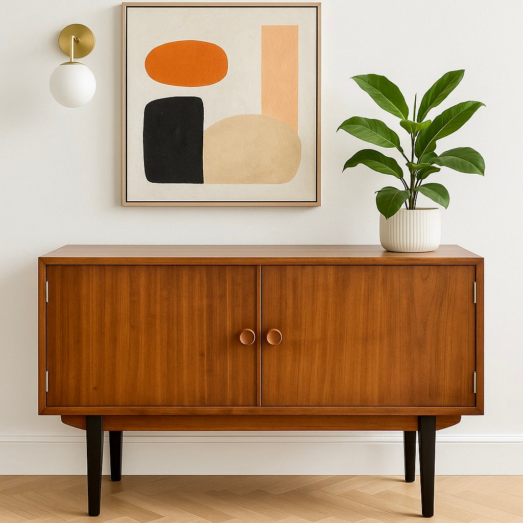 Mid Century MODERN “Violetta” CREDENZA, Made in Poland, c. 1960’s