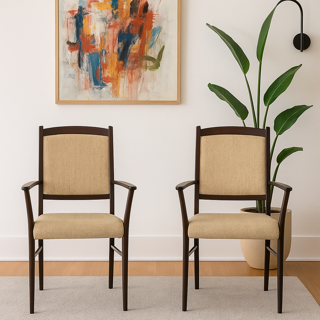 Danish Mid Century Modern ROSEWOOD DINING CHAIRS, a Pair