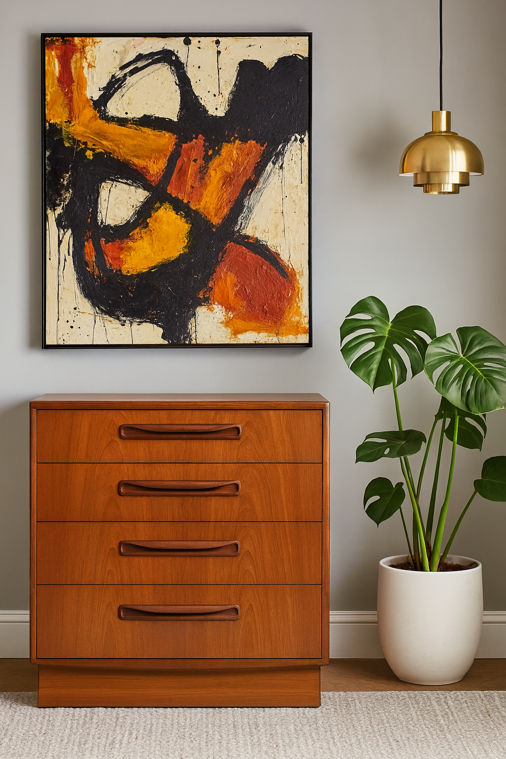 TEAK Mid Century MODERN DRESSER by G-Plan, c. 1960's