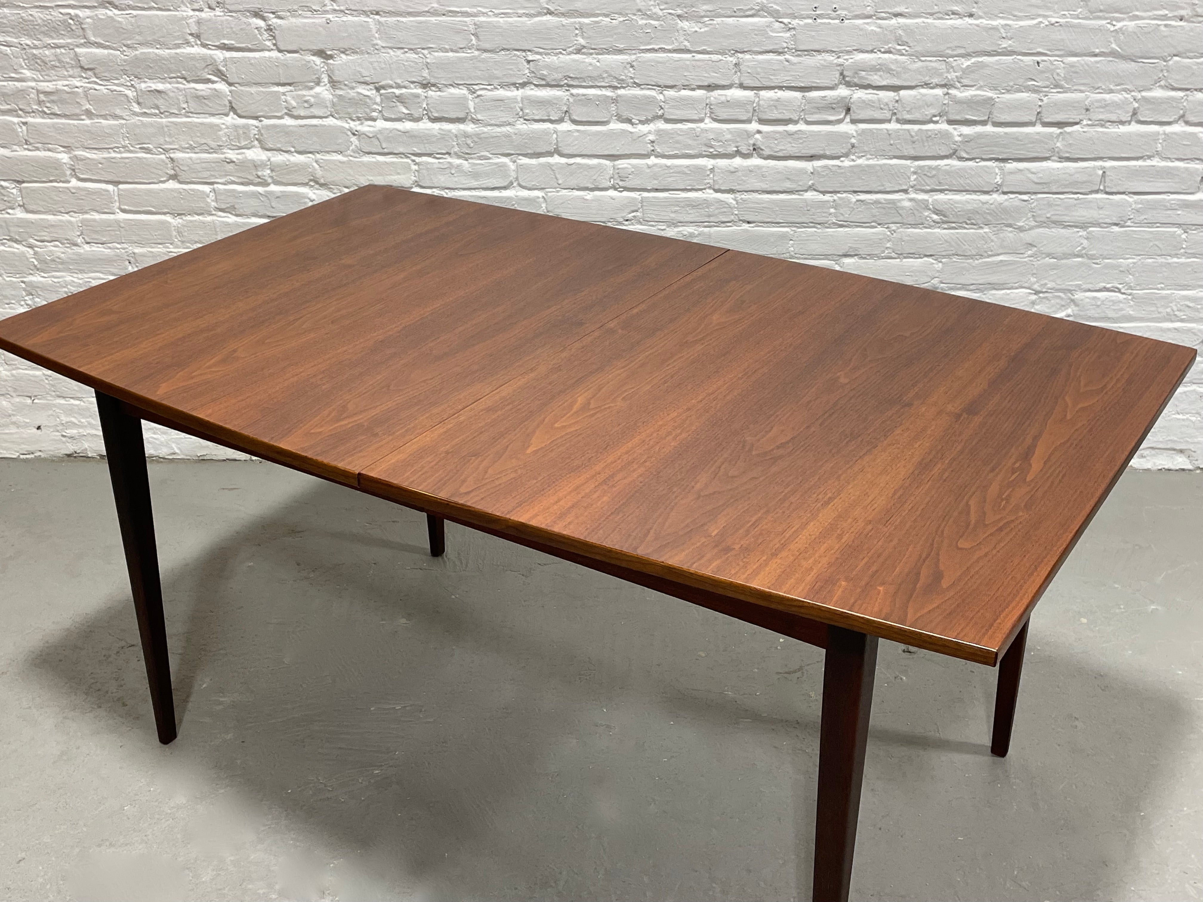 Perfect Size Mid Century Modern WALNUT DINING TABLE, c. 1960's