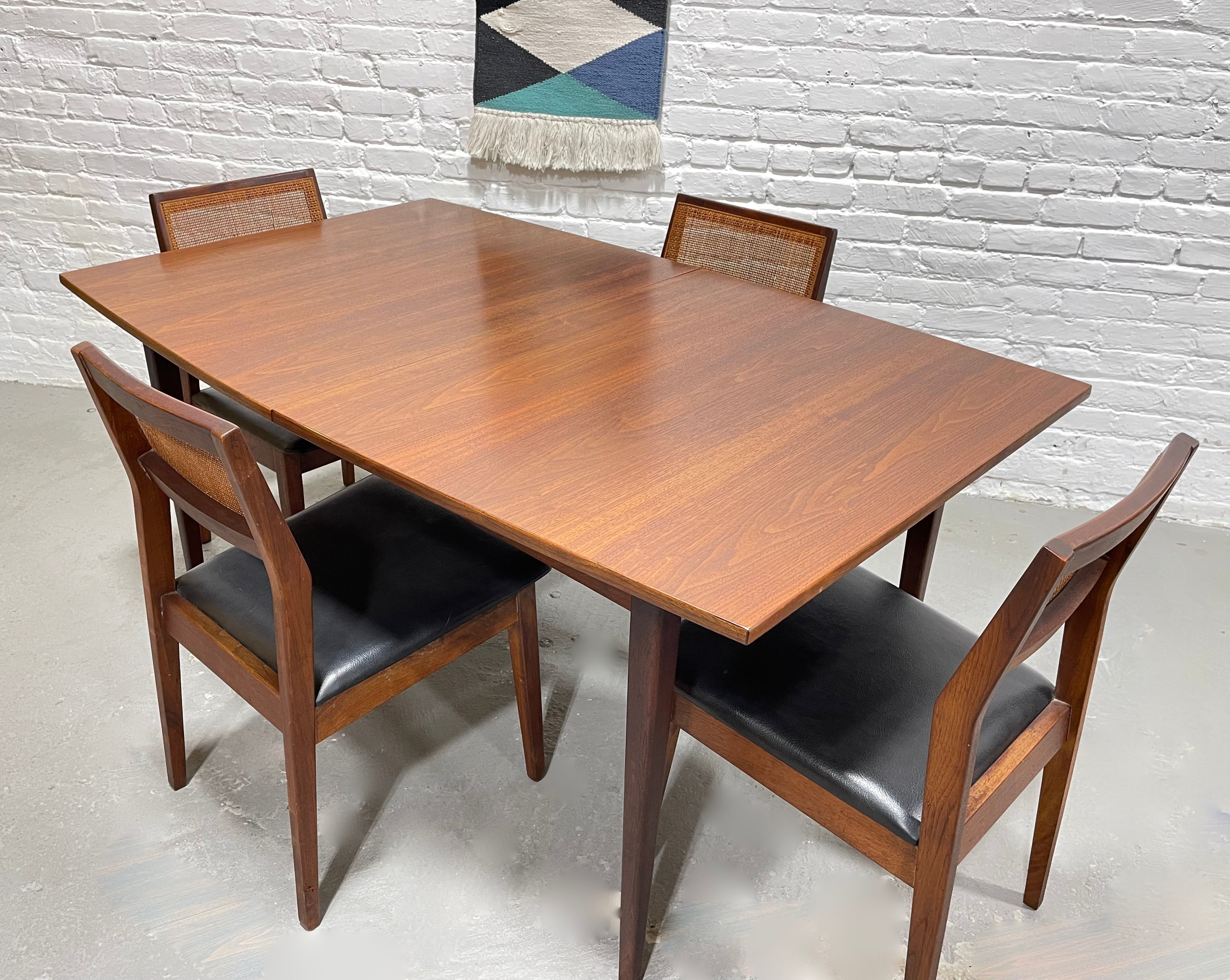 Perfect Size Mid Century Modern WALNUT DINING TABLE, c. 1960's