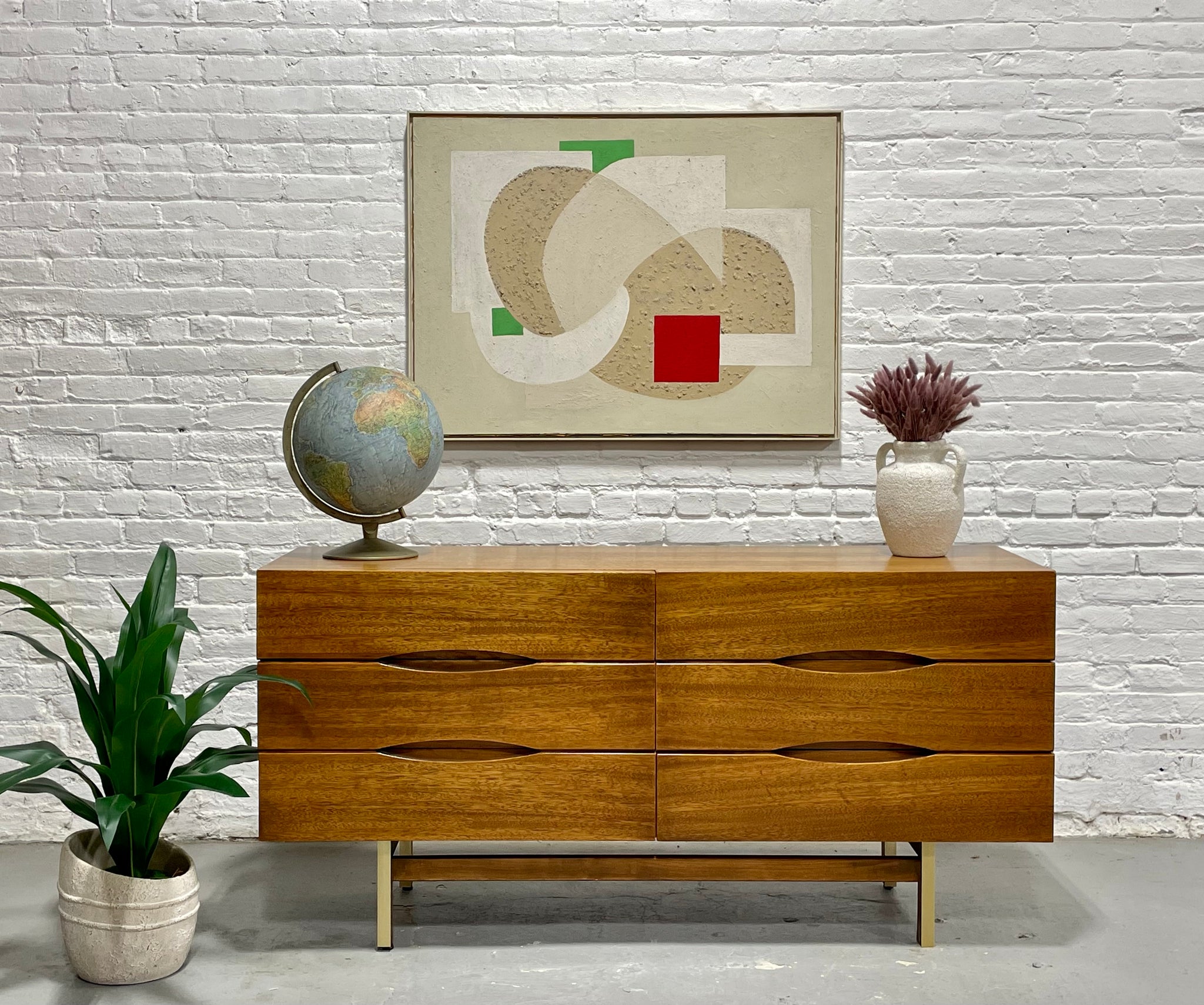 Mid Century MODERN CREDENZA / Double Dresser by American of Martinsvil Circa60 Mid Century MODERN CREDENZA / Double Dresser by American of Martinsvil Circa60