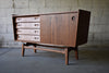 Open image in slideshow, DANISH Mid Century MODERN styled Apartment Sized CREDENZA / Media Stand / Sideboard
