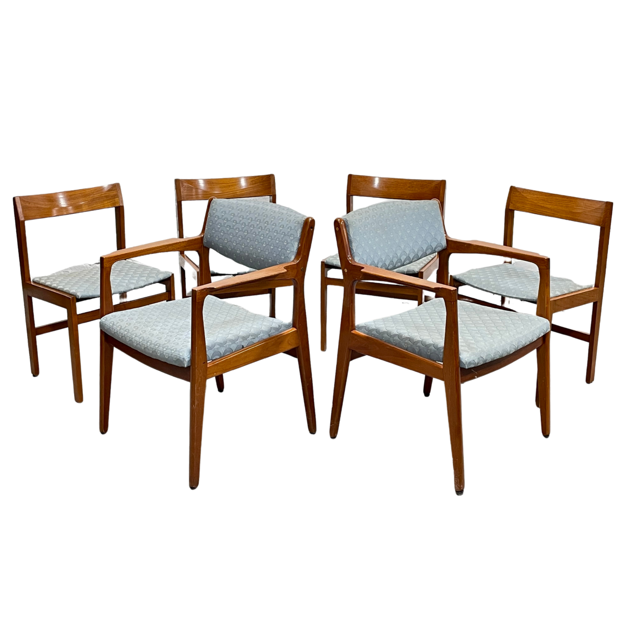Mid Century MODERN Teak DANISH Dining CHAIRS by Knud Andersen for