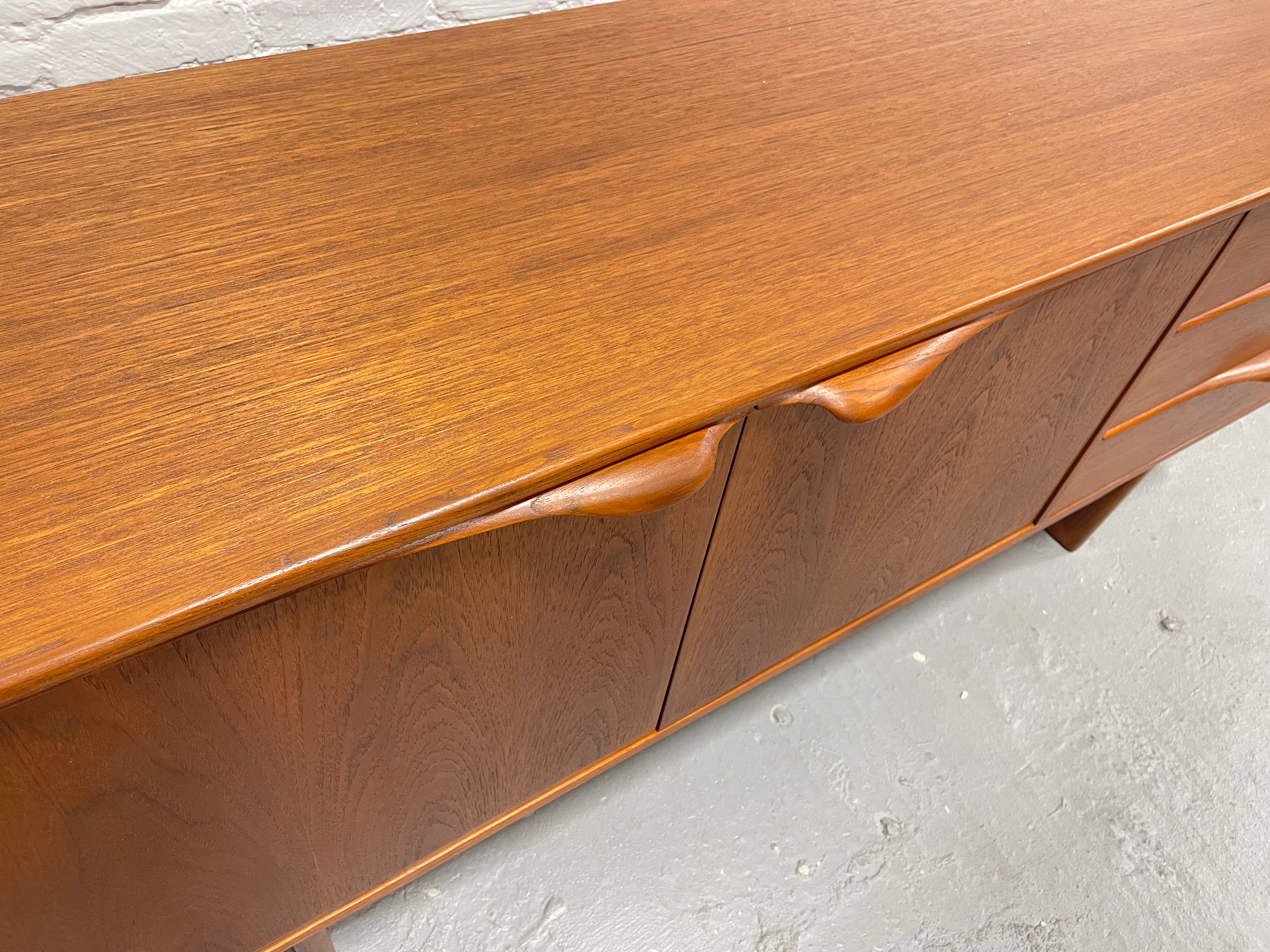 SCULPTED Mid Century Modern Danish styled CREDENZA media stand
