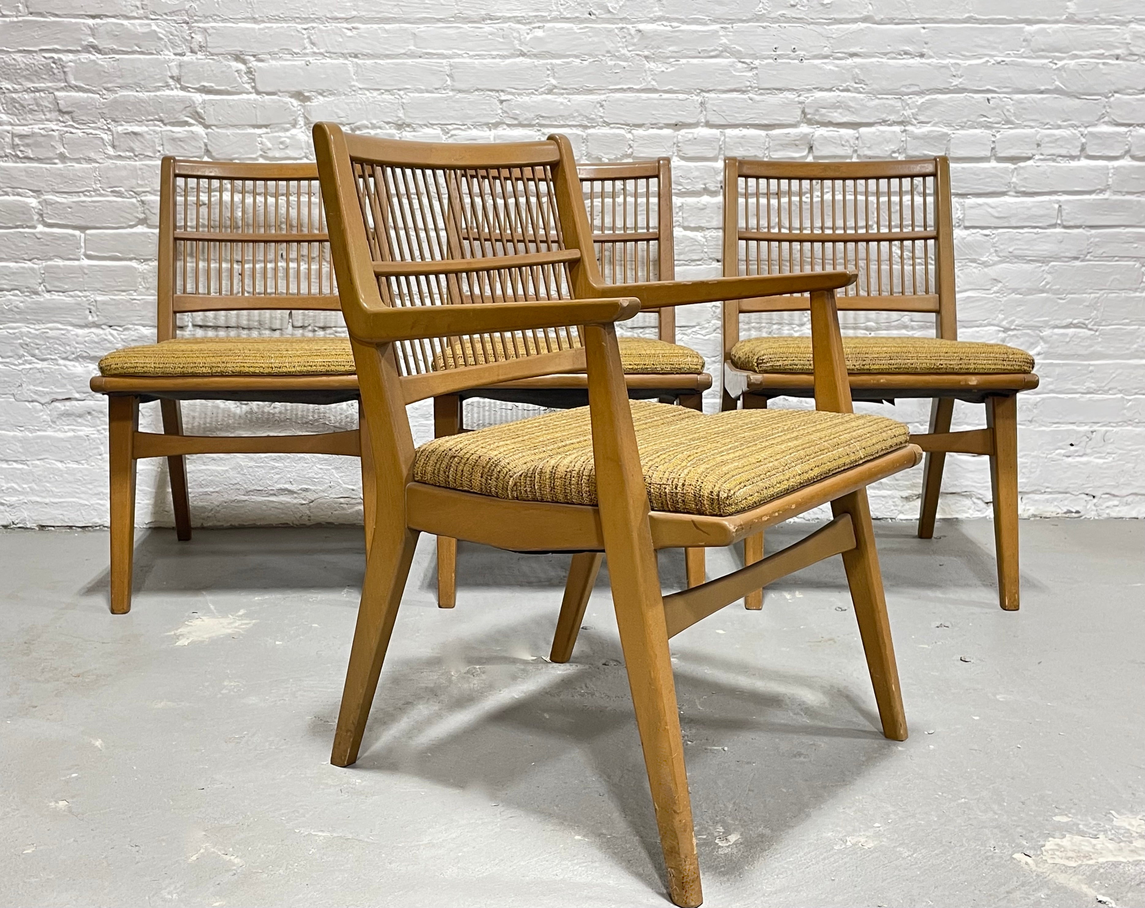 Mid Century Modern DINING CHAIRS by Red Lion Furniture, Set of 4