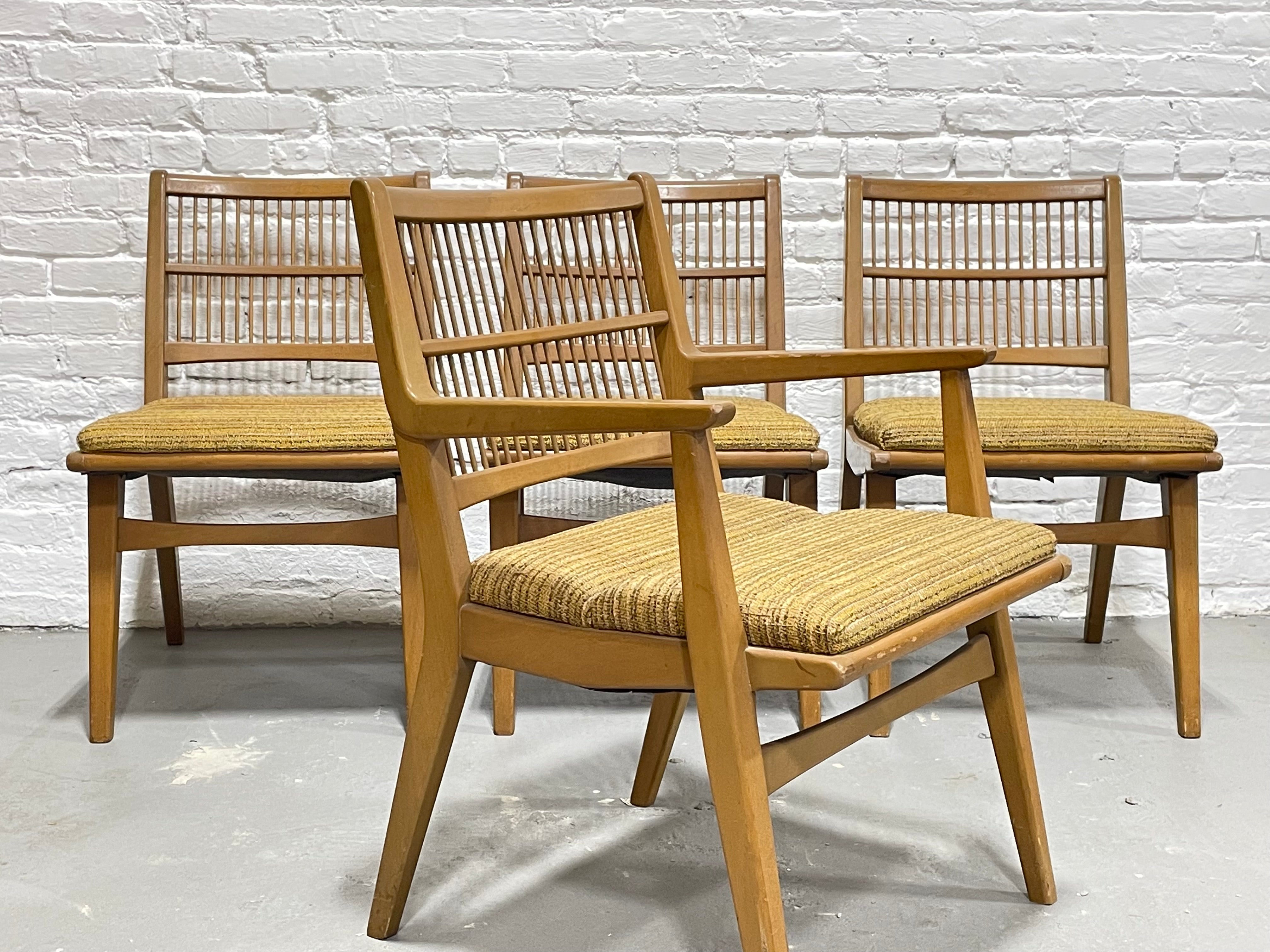 Mid Century Modern DINING CHAIRS by Red Lion Furniture, Set of 4